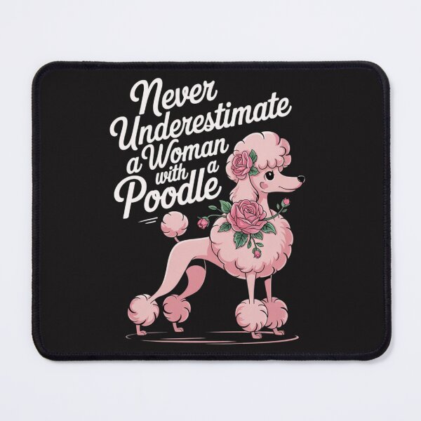 Item preview, Floral Flower Never Underestimate A Woman With A Poodle designed and sold by Ikwalima.
