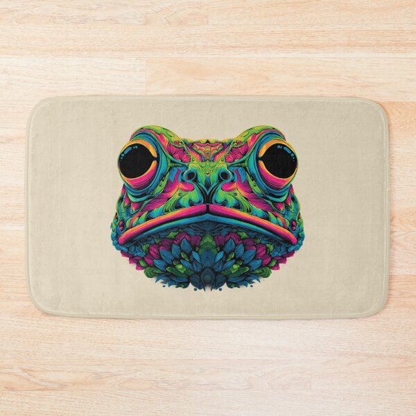 Item preview, Frog Head Neon Illustration – Psychedelic Spirit Animal designed and sold by Meiersbeste.