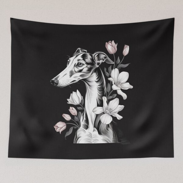 Item preview, Floral German Shorthaired Pointer GSP Dog Flower designed and sold by Ikwalima.