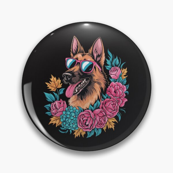 Artikelvorschau, Blume Deutscher Schäferhund Frühling Natur Hundeliebhaber entworfen und verkauft von Ikwalima.