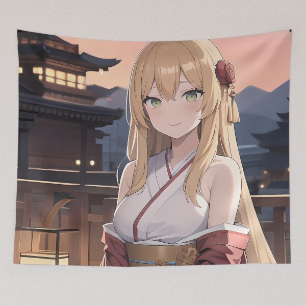 Item preview, Akane Kinoshita Kimono Evening Love Story Yamada Lv999 Anime Girl Waifu designed and sold by Kellanartist.
