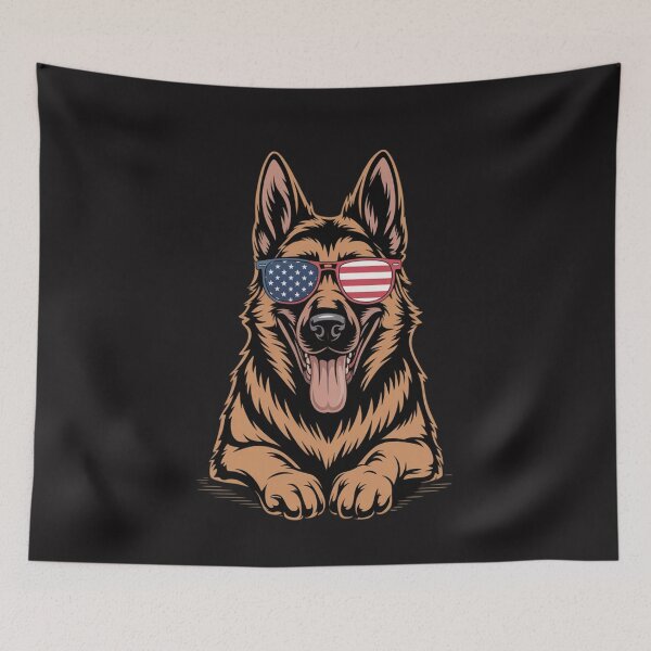 Item preview, German Shepherd American Flag Sunglasses Patriotic  designed and sold by Ikwalima.