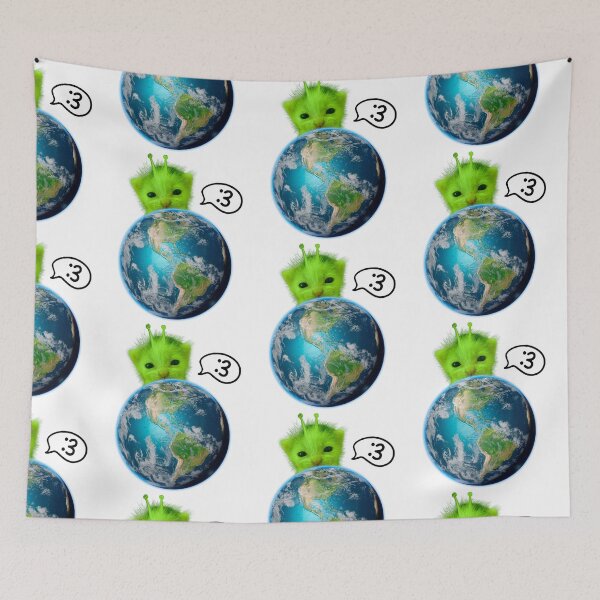 Item preview, Funny Meme Alien Baby Cat designed and sold by RebeccaLittlee.