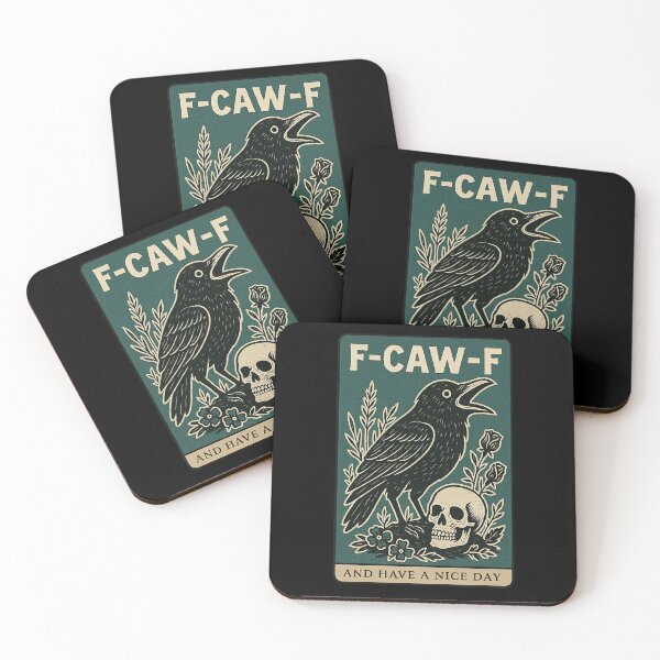 Item preview, F-Caw-F And Have A Nice Day Polite Black Crow Funny designed and sold by d247.