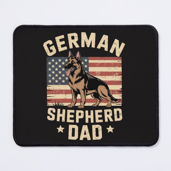 Item preview, German Shepherd Dad American Flag German Shepherds designed and sold by Ikwalima.