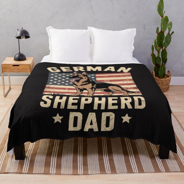 Item preview, German Shepherd Dad American Flag German Shepherds designed and sold by Ikwalima.