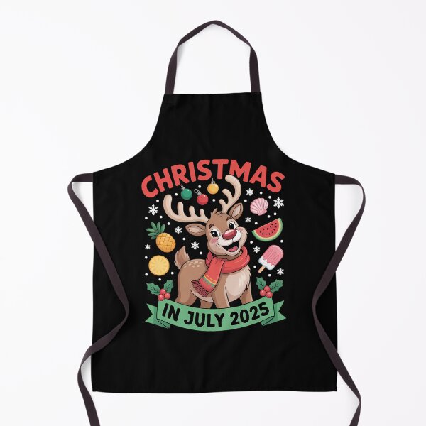 Item preview, Christmas In July 2025 Reindeer Xmas Lights Summer designed and sold by BiellaSar.