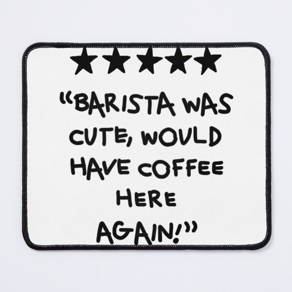 Item preview, Coffee Bar Barista Rating Typography - Black designed and sold by SaltedBeachPaperie.
