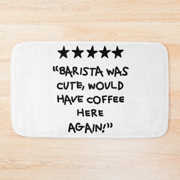 Item preview, Coffee Bar Barista Rating Typography - Black designed and sold by SaltedBeachPaperie.