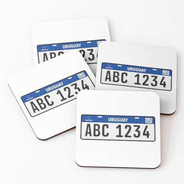 Item preview, Uruguay License Plate Sticker – Mercosur Style Car Plate designed and sold by CleanQuotes.