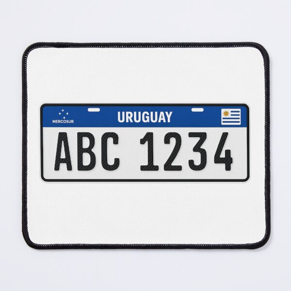 Item preview, Uruguay License Plate Sticker – Mercosur Style Car Plate designed and sold by CleanQuotes.