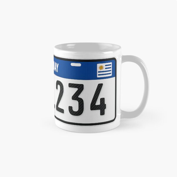 Item preview, Uruguay License Plate Sticker – Mercosur Style Car Plate designed and sold by CleanQuotes.