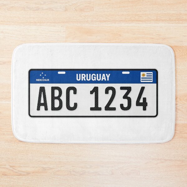 Item preview, Uruguay License Plate Sticker – Mercosur Style Car Plate designed and sold by CleanQuotes.