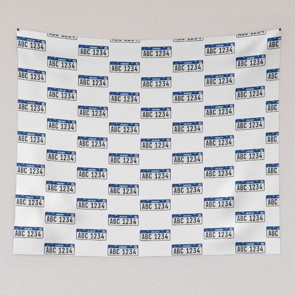 Item preview, Uruguay License Plate Sticker – Mercosur Style Car Plate designed and sold by CleanQuotes.