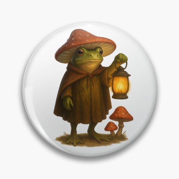 Item preview, Semi-Realistic Frog Witch with Lantern designed and sold by MythicPixel.