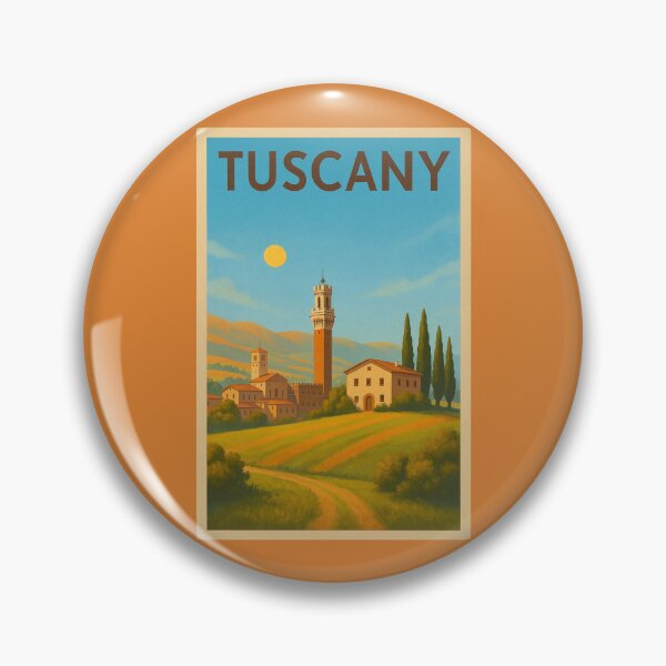 Item preview, Tuscany Italy Travel Art – Rolling Hills, Cypress Trees and Italian Countryside Souvenir designed and sold by Annika Shurafa.
