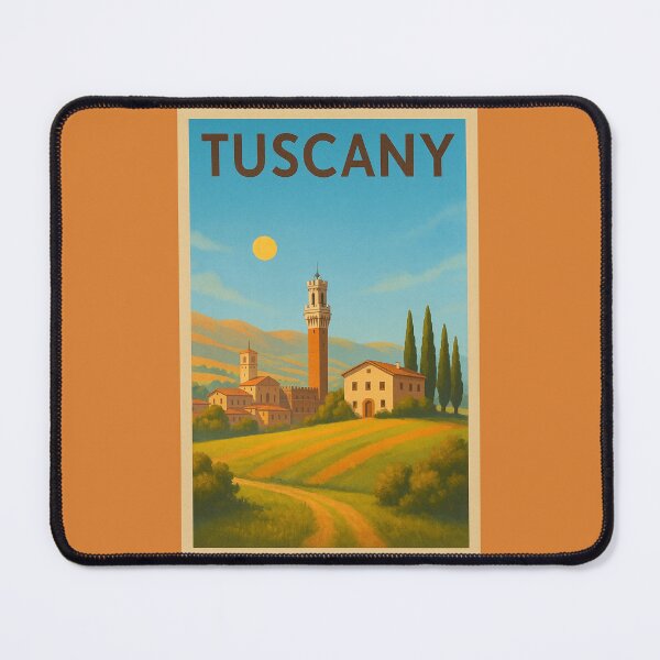 Item preview, Tuscany Italy Travel Art – Rolling Hills, Cypress Trees and Italian Countryside Souvenir designed and sold by Annika Shurafa.