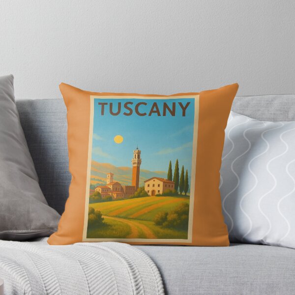 Item preview, Tuscany Italy Travel Art – Rolling Hills, Cypress Trees and Italian Countryside Souvenir designed and sold by Annika Shurafa.