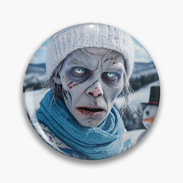 Item preview, Zombie Selfie with Snowman - Winter Undead  designed and sold by NightTimeJ.