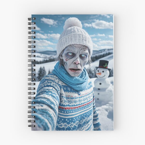 Artikelvorschau, Zombie-Selfie mit Schneemann – Winter Undead entworfen und verkauft von NightTimeJ.