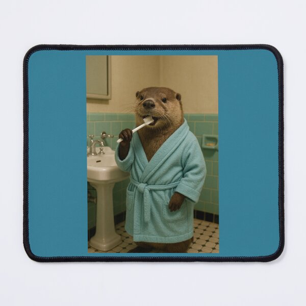 Item preview, Otter Brushing His Teeth designed and sold by Tridentulus.