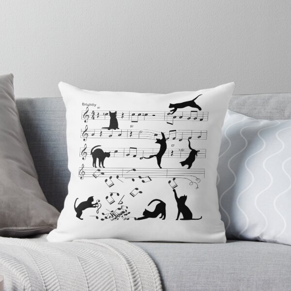 Item preview, Cat Playing Clef Notes Piano Music Funny Musical Cats Cute Gift  designed and sold by Elizabethjen1.