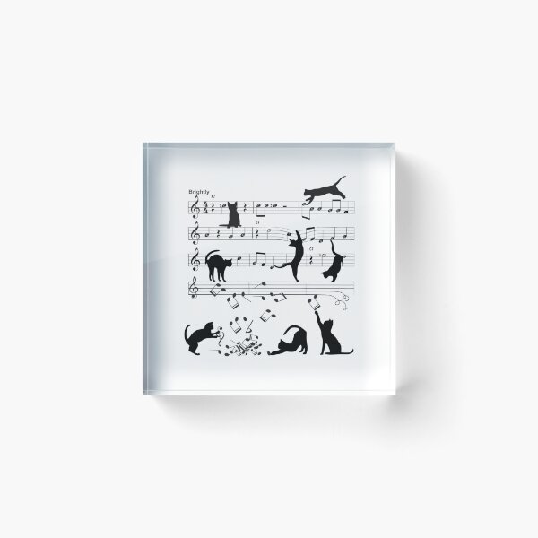 Item preview, Cat Playing Clef Notes Piano Music Funny Musical Cats Cute Gift  designed and sold by Elizabethjen1.