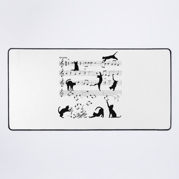 Item preview, Cat Playing Clef Notes Piano Music Funny Musical Cats Cute Gift designed and sold by Elizabethjen1.