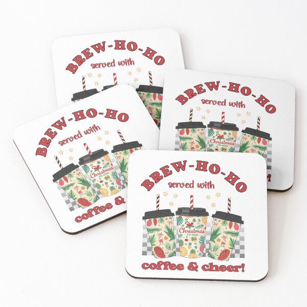 Item preview, Brew-Ho-Ho Coffee Christmas Design | Funny Holiday To-Go Cups with Festive Cheer designed and sold by Sun Sand & Sea Art.