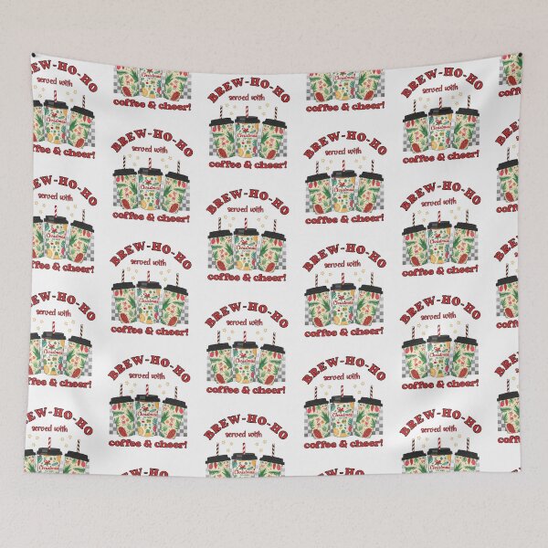 Item preview, Brew-Ho-Ho Coffee Christmas Design | Funny Holiday To-Go Cups with Festive Cheer designed and sold by Sun Sand & Sea Art.