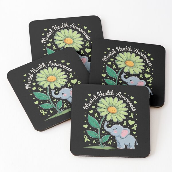 Item preview, Mental Health Awareness Month Green Ribbon sunflower designed and sold by itsnothatweird.