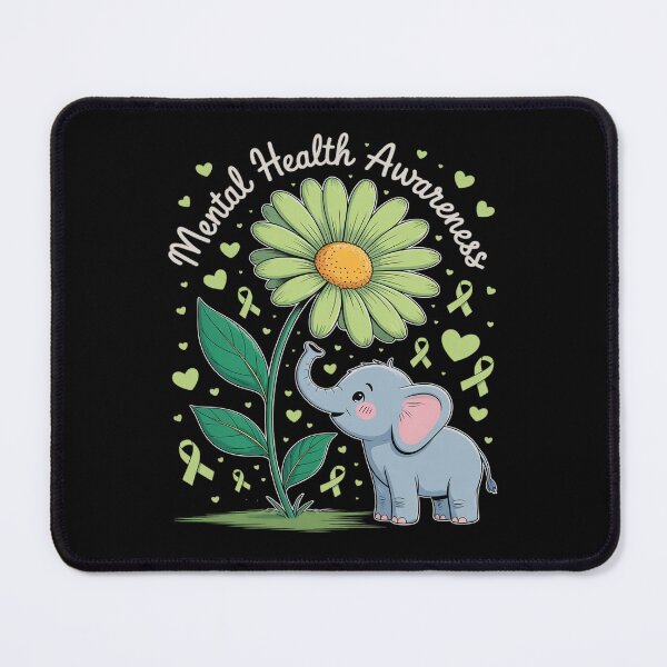 Item preview, Mental Health Awareness Month Green Ribbon sunflower designed and sold by itsnothatweird.