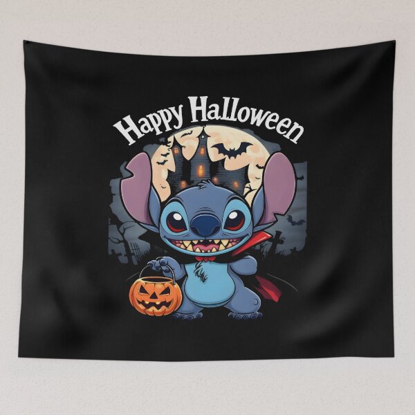 Item preview, Lilo & Stitch Happy Halloween – Cute Stitch Pumpkin Trick or Treat Art designed and sold by alolo2021.