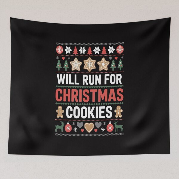 Item preview, Will Run For Christmas Cookies Gingerbread Lover designed and sold by VladoZork.