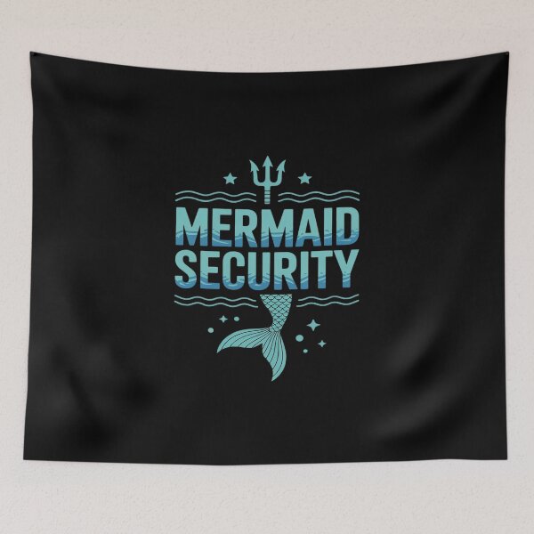 Item preview, Mermaid Security Squad Matching Trident Birthday Love Merman designed and sold by itsnothatweird.