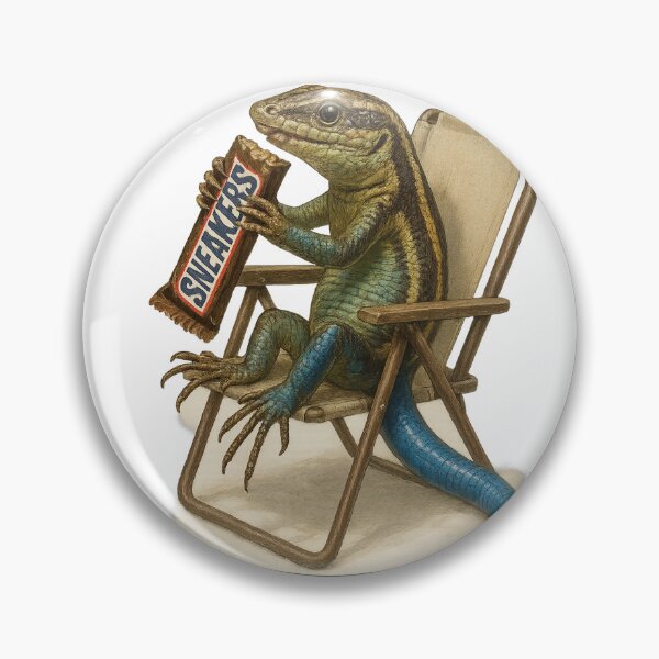 Item preview, Blue Tailed Skink Enjoying a Candy bar designed and sold by thehaywirehoney.