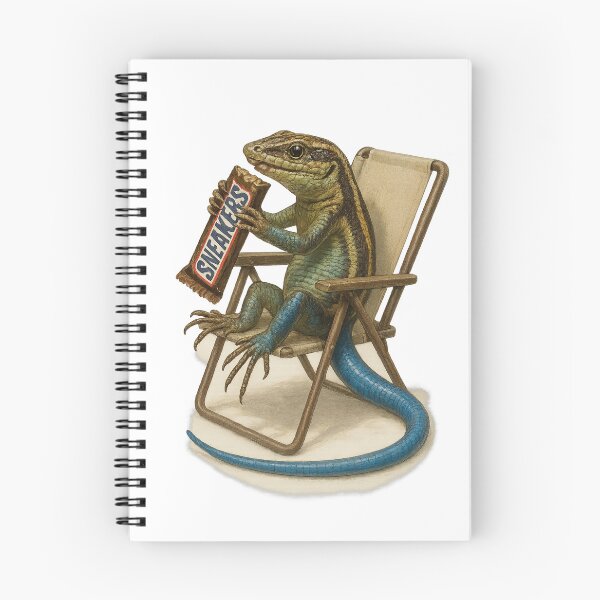 Item preview, Blue Tailed Skink Enjoying a Candy bar designed and sold by thehaywirehoney.
