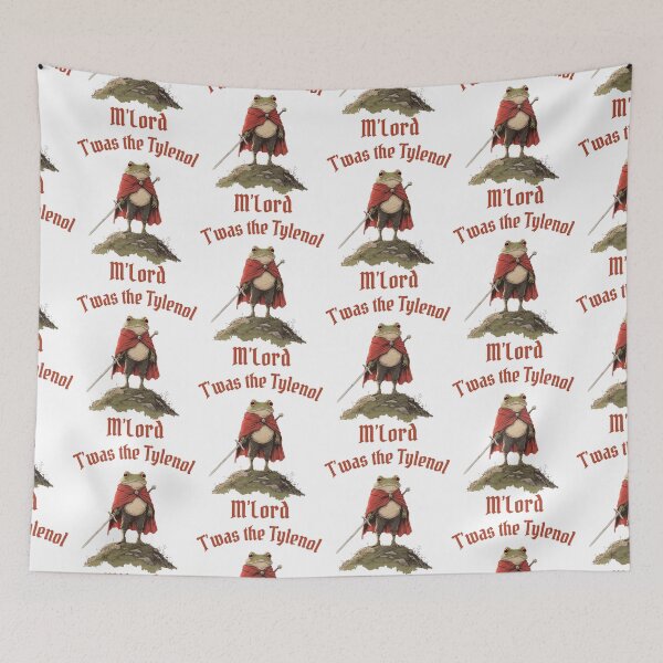 Item preview, Twas the Tylenol M'lord Frog Meme designed and sold by didiershreves.