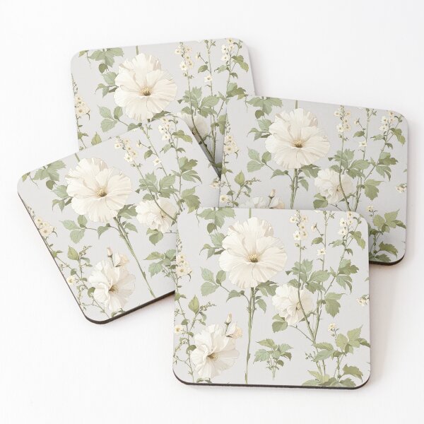 Item preview, White Hollyhock designed and sold by CoolPixels.
