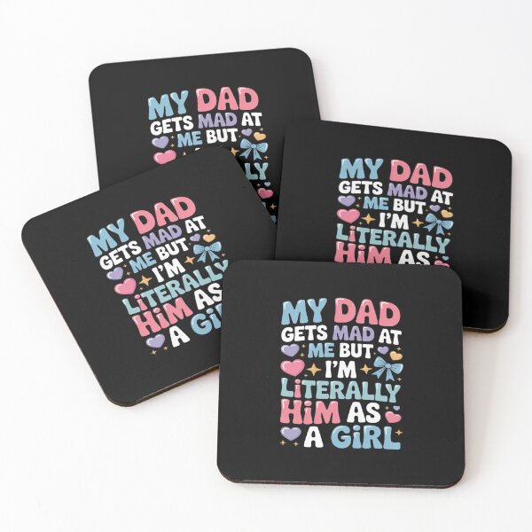 Item preview, My Dad Gets Mad at Me But I'm Literally Him As A Girl designed and sold by procionartss.