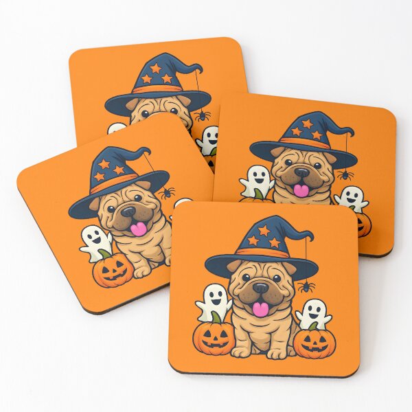 Item preview, Halloween Shar Pei Dog, Wizard's Hat designed and sold by EstelleStar.