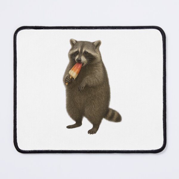Item preview, Racoon Cooling off with a Popsicle designed and sold by thehaywirehoney.