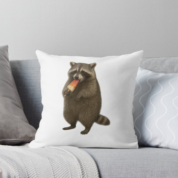 Item preview, Racoon Cooling off with a Popsicle designed and sold by thehaywirehoney.