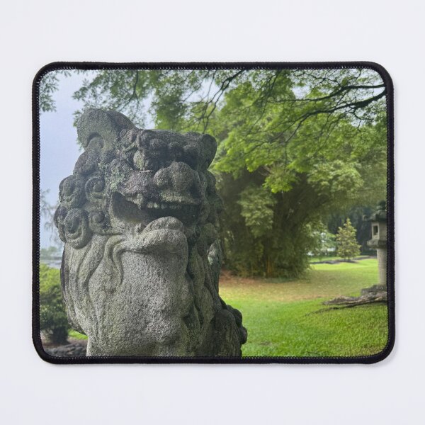 Item preview, Stone Guardian Lion Under the Trees designed and sold by TrisaThyme.