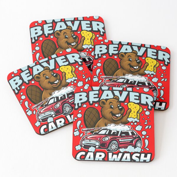 Item preview, Wet Beaver Car Wash Dks designed and sold by Alema Art.