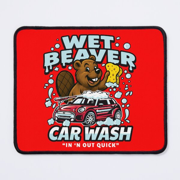 Item preview, Wet Beaver Car Wash Dks designed and sold by Alema Art.