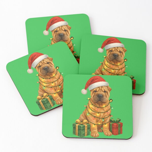 Item preview, Christmas Shar Pei Dog designed and sold by EstelleStar.