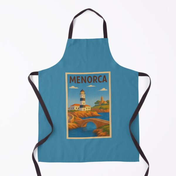 Item preview, Menorca Spain Travel Art – Lighthouse, Coastline and Mediterranean Island Souvenir designed and sold by Annika Shurafa.