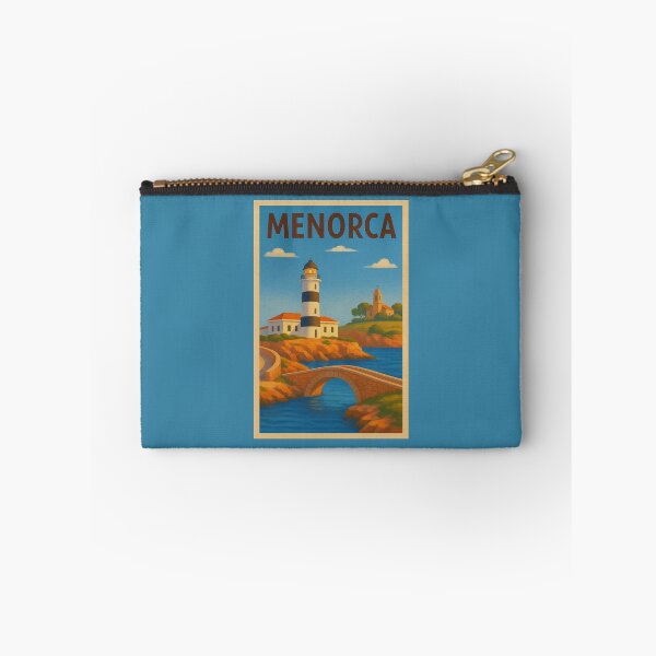 Item preview, Menorca Spain Travel Art – Lighthouse, Coastline and Mediterranean Island Souvenir designed and sold by Annika Shurafa.