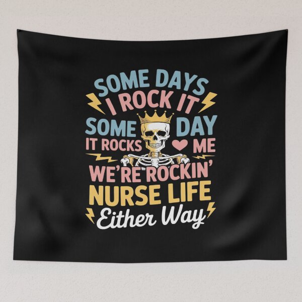 Item preview, Nurse Skeleton Tour Somes Day I Rock It Nurse Life designed and sold by petrichorsworld.